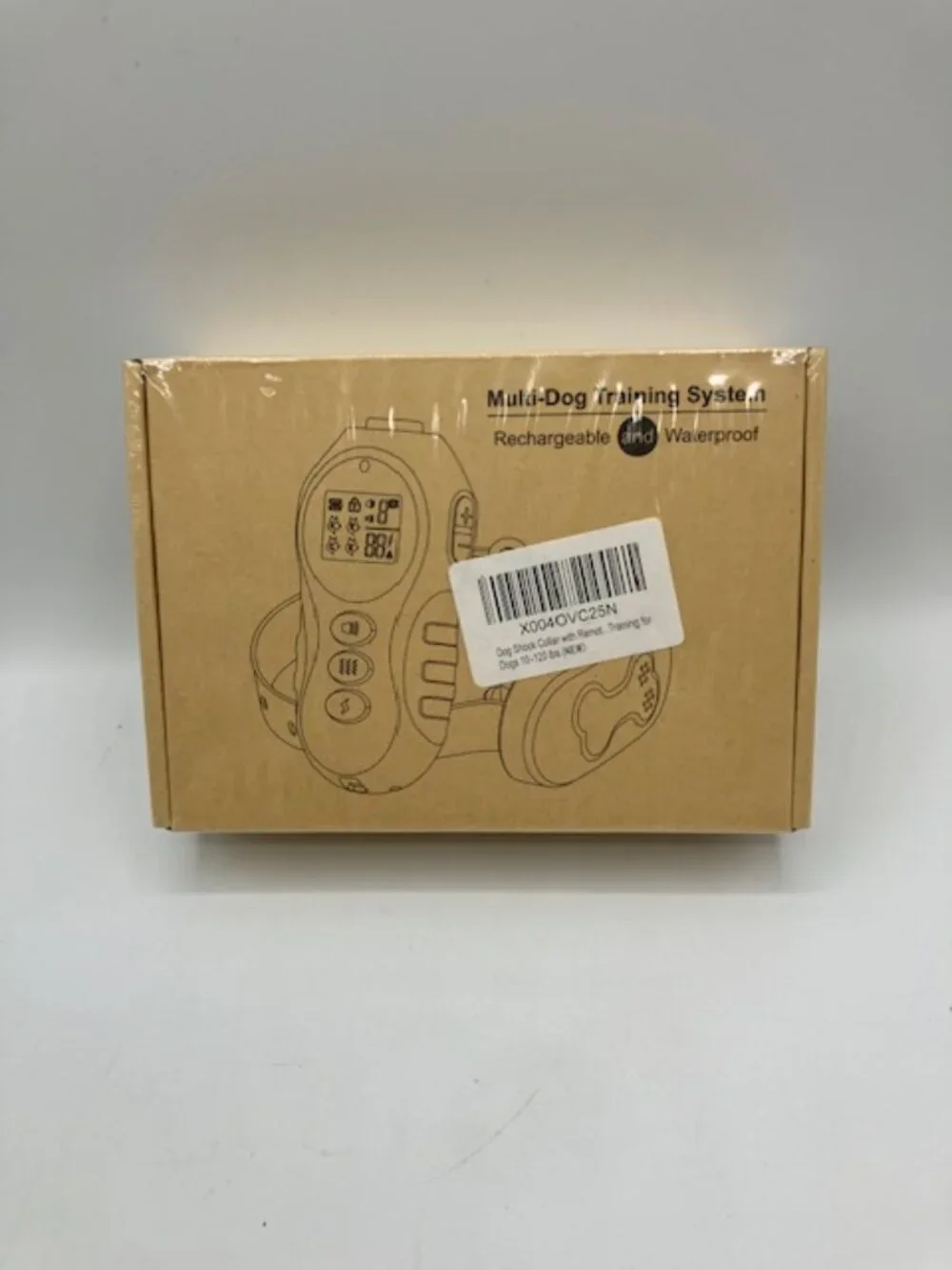 Rechargable Dog Training Collar System Waterproof New in Box Fits 10lb to 120lb